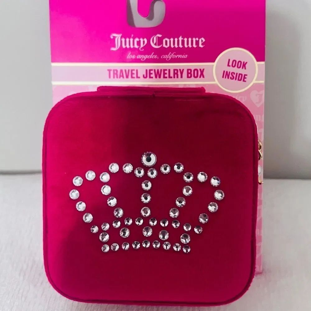 Juicy Couture crown Hot pink Jewelry box NEW